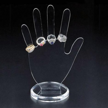 手指型透明亚克力戒指展示架