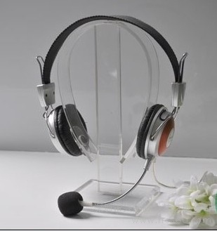 透明亚克力塑料耳机展架 可拆卸耳机展示架子 头戴式耳机架
